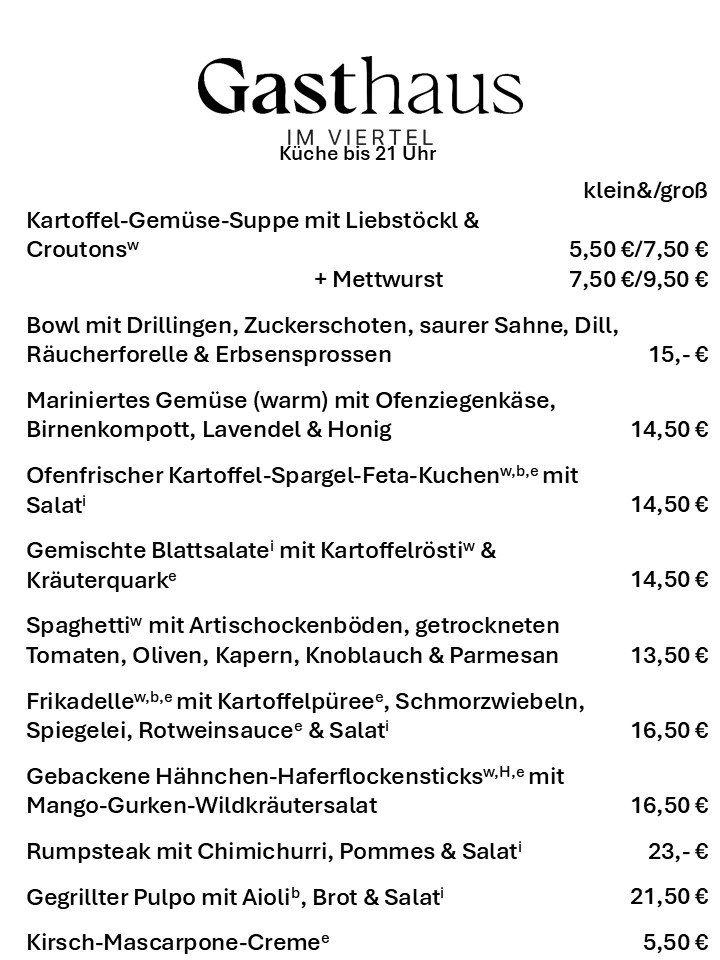 Wochenkarte